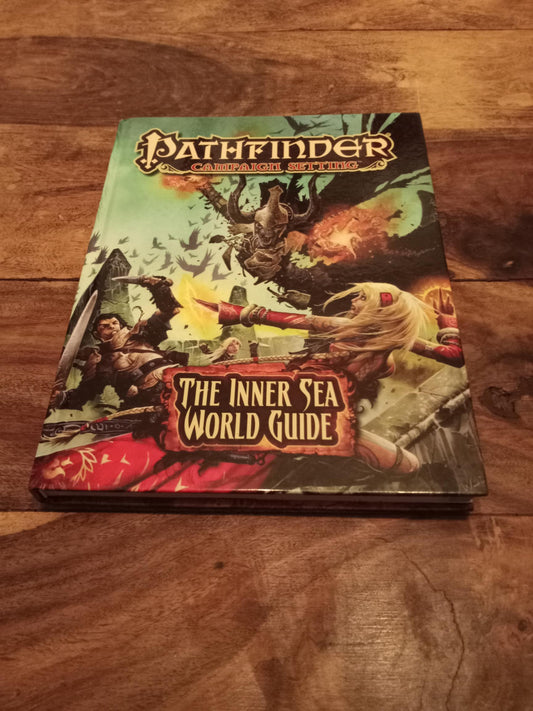 Pathfinder Inner Sea World Guide With Map Hardcover Paizo Publishing 2011