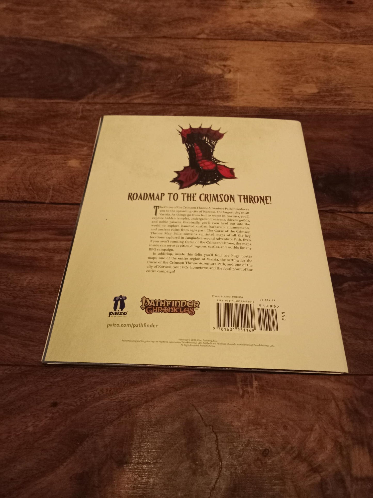 Pathfinder Chronicles Map Folio Curse of the Crimson Throne Paizo Publishing 2008