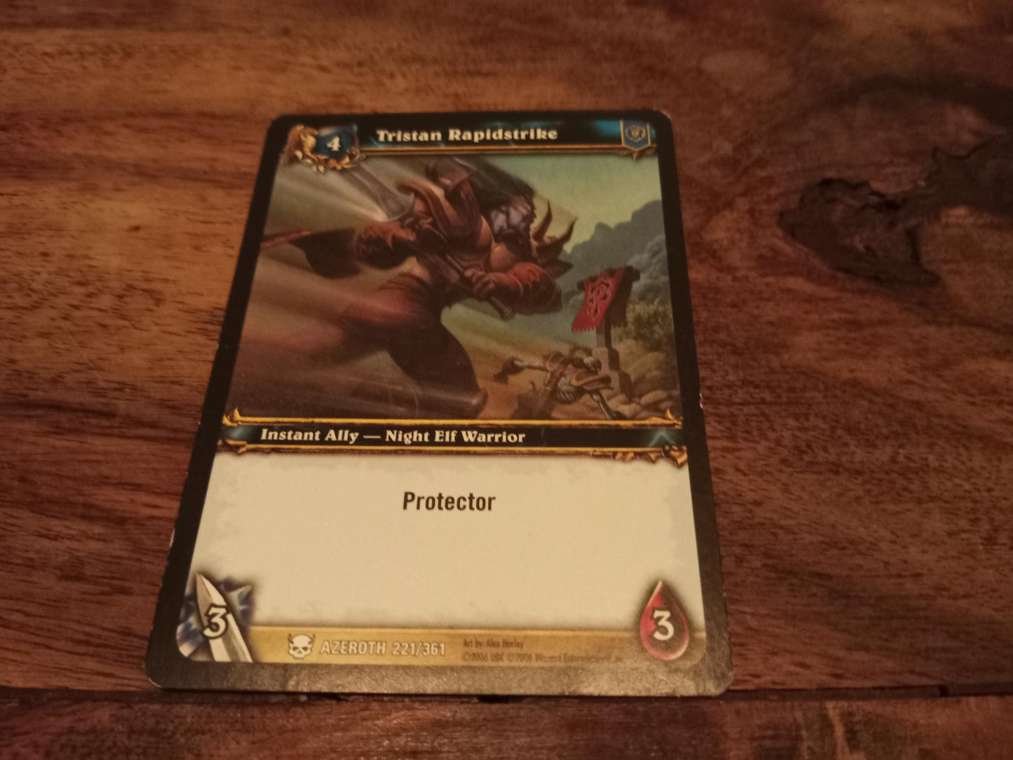 World of Warcraft Tristan Rapidstrike Azeroth Trading Card
