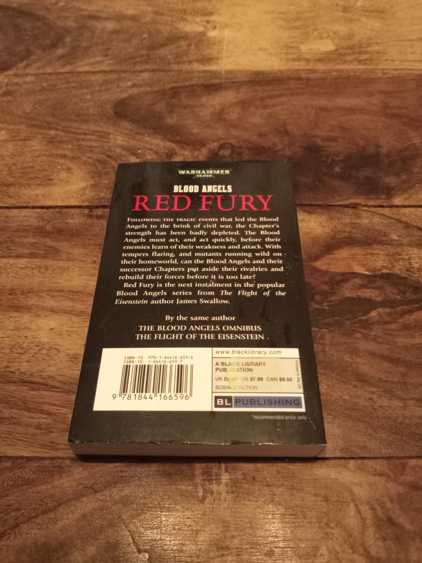 Red Fury Blood Angels #3 Warhammer 40,000 Black Library 2009