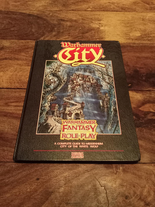 Warhammer Fantasy Roleplay City A Complete Guide to Middenheim With Map Hardback 1987