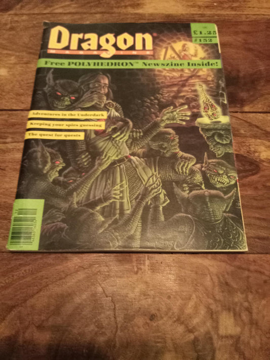 Dragon Magazine #152 Volume XIV Number 7 December 1989 TSR AD&D