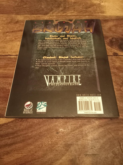 Vampire The Masquerade Clanbook Brujah Revised Ed White Wolf 2000