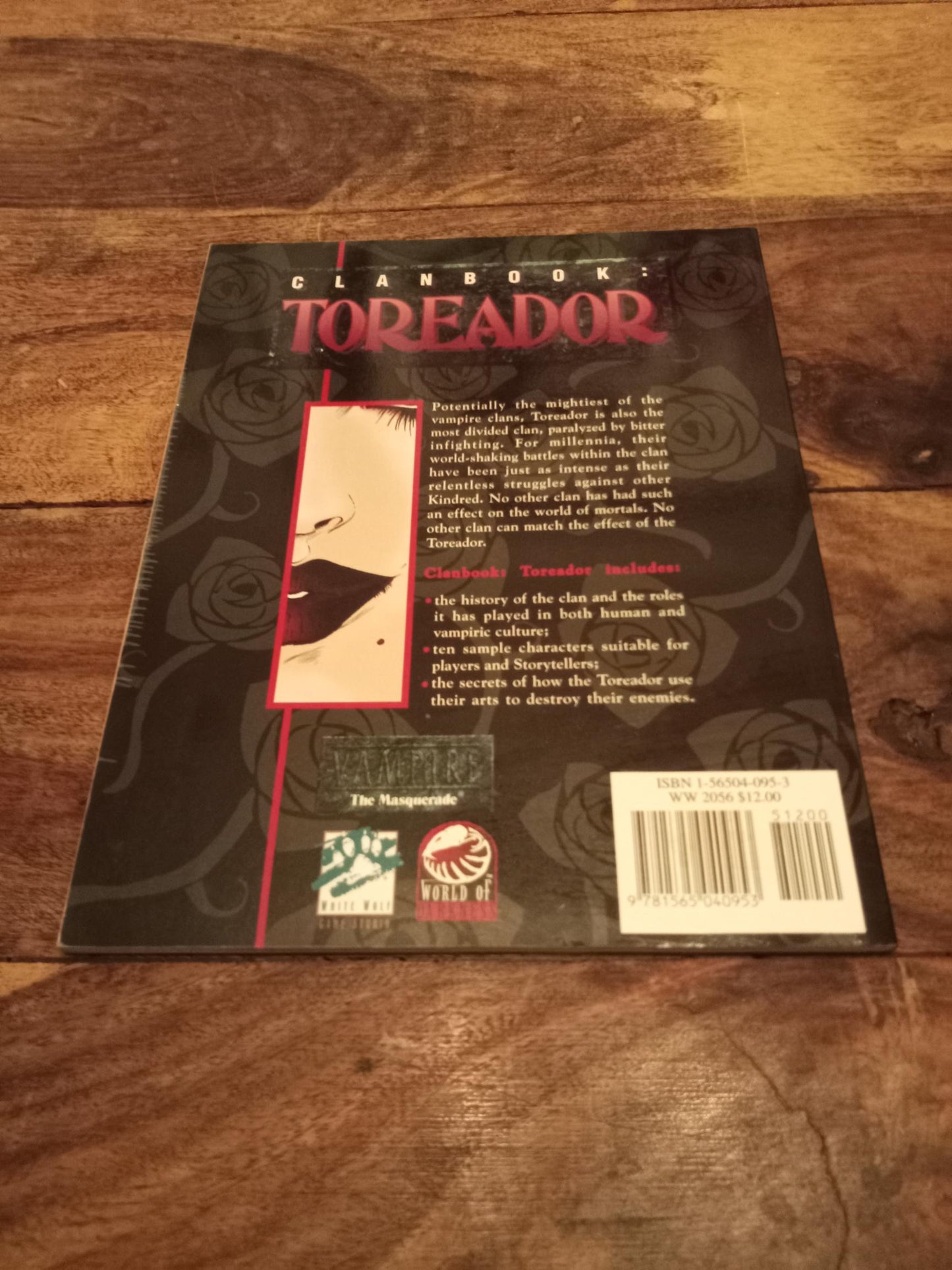 Vampire The Masquerade Clanbook Toreador 1st Ed White Wolf 1994
