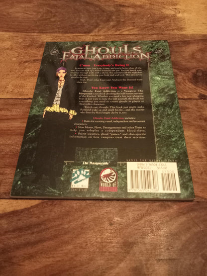 Vampire The Masquerade Ghouls: Fatal Addiction White Wolf 1997
