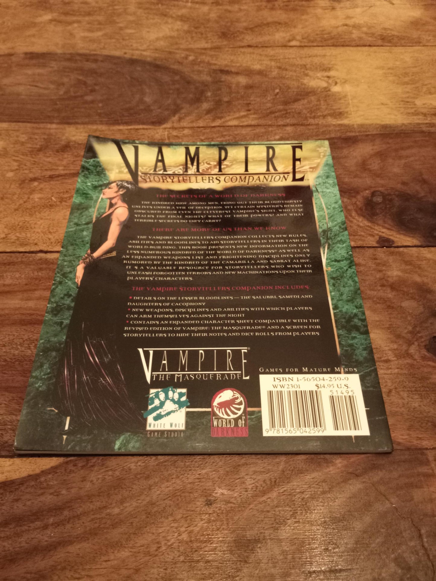 Vampire The Masquerade Storytellers Companion White Wolf 1998