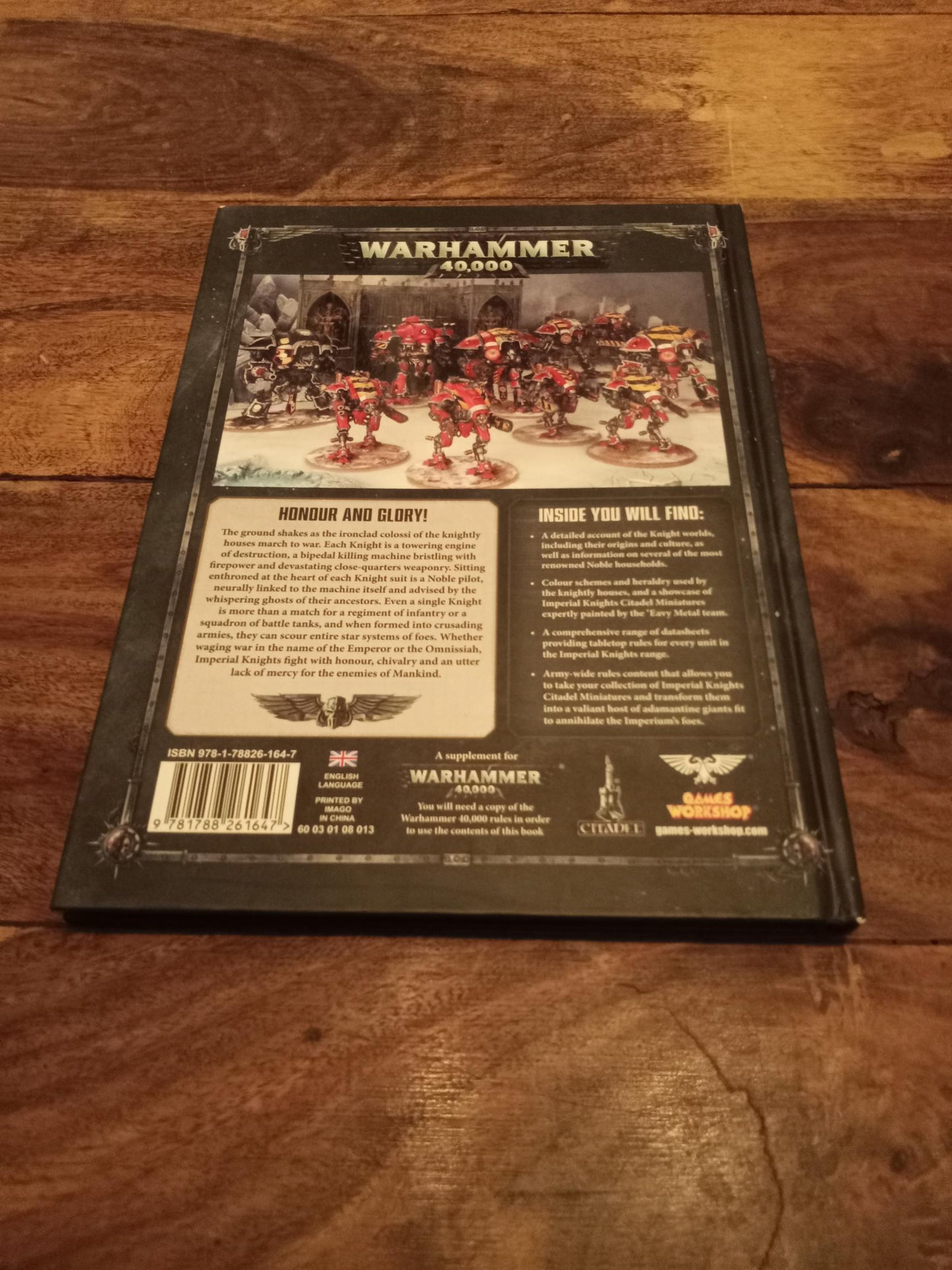 Warhammer 40K Codex Imperial Knights 8th Edition Hardcover Games Workshop 2018