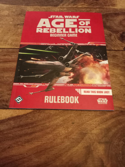 Star Wars Age of Rebellion Beginner Game Rulebook Booklet