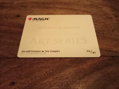 Magic The Gathering Feywild Trickster Art Card Gold-Stamped Signature AFR Art