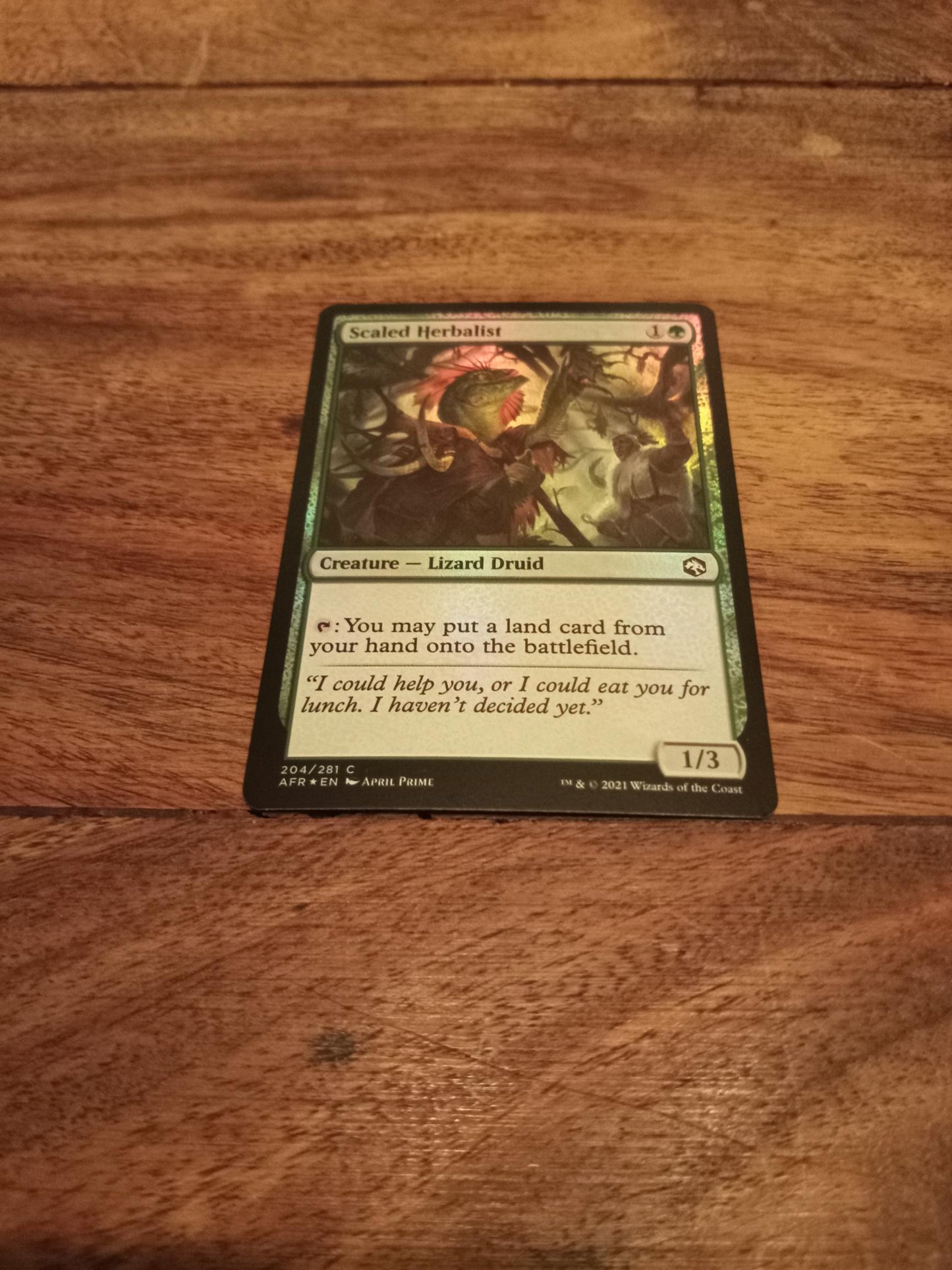 Magic The Gathering Scaled Herbalist MTG D&D Forgotten Realms