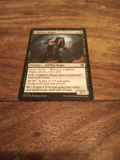 Magic The Gathering Lightfoot Rogue MTG D&D Forgotten Realms