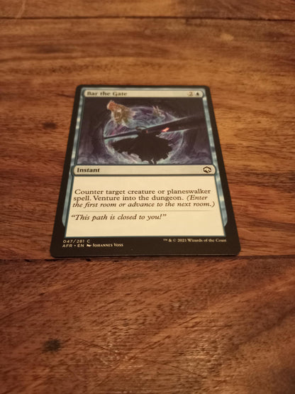 Magic The Gathering Bar the Gate MTG D&D Forgotten Realms