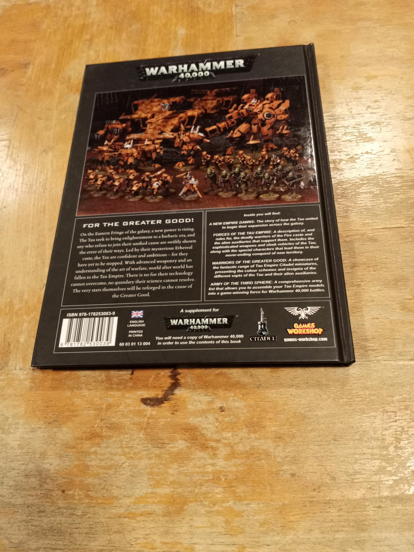 Warhammer 40,000 Codex Tau Empire Games Workshop 2012 Hardcover