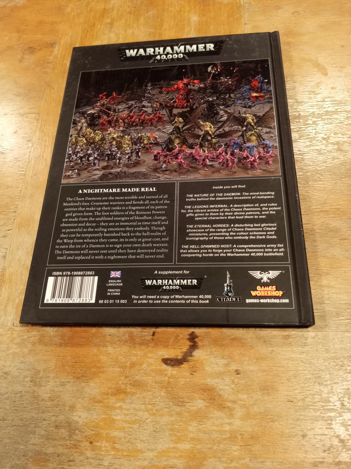 Warhammer 40K Codex Chaos Daemons Supplement