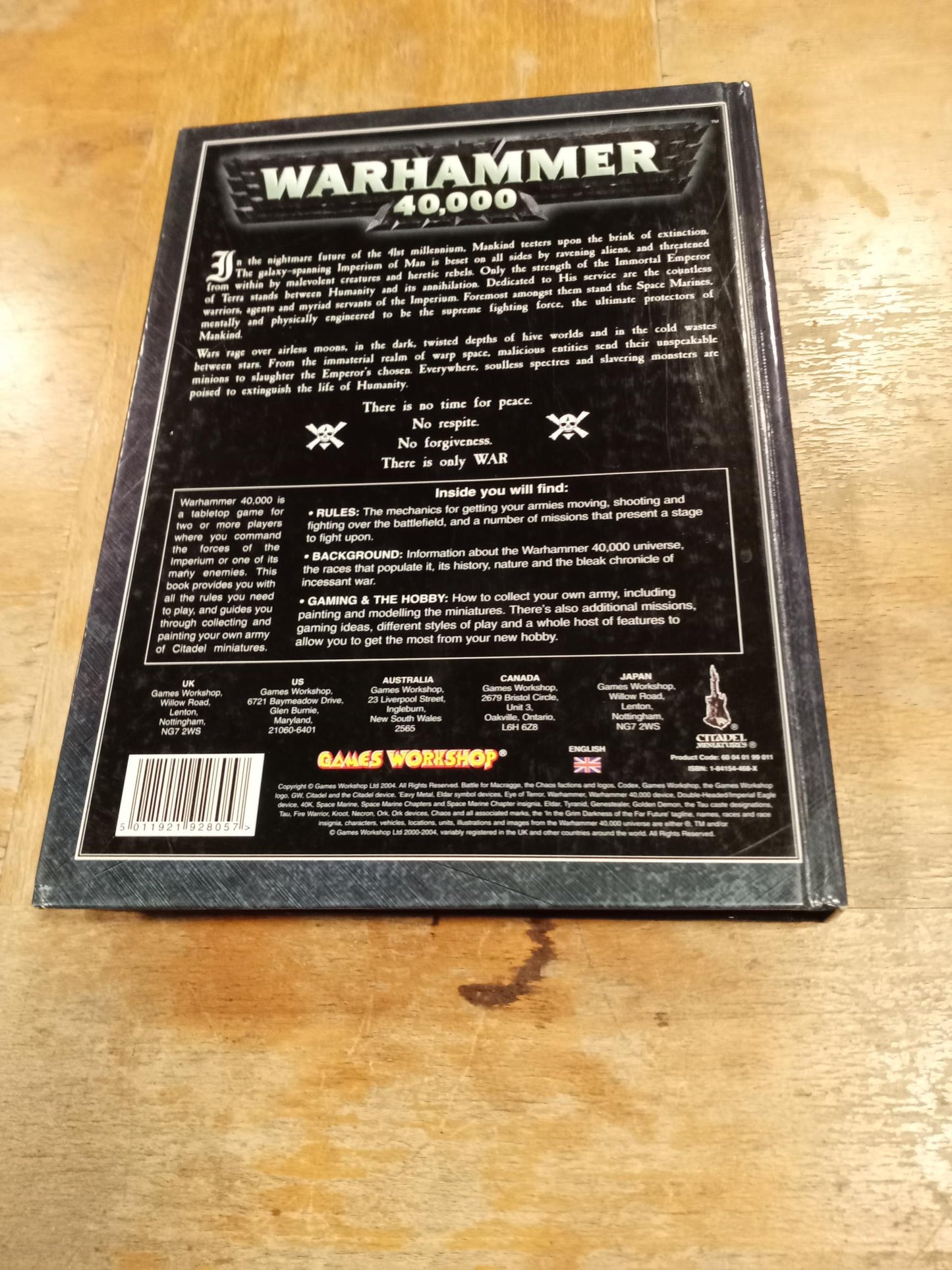 Warhammer 40,000 4th Edition Core Rulebook Hardcover Games Workshop 2004