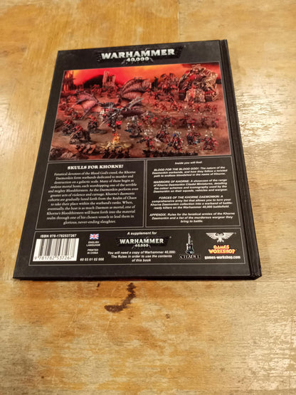 Warhammer 40k Codex Khorne Daemonkin 7th Edition Hardcover