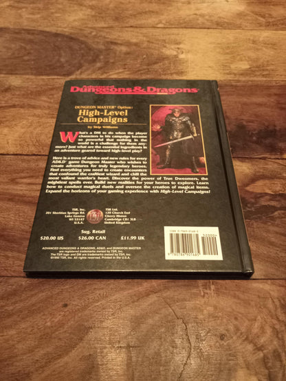 AD&D Dungeon Master's Option: High-Level Campaign TSR 2156 AD&D 1995