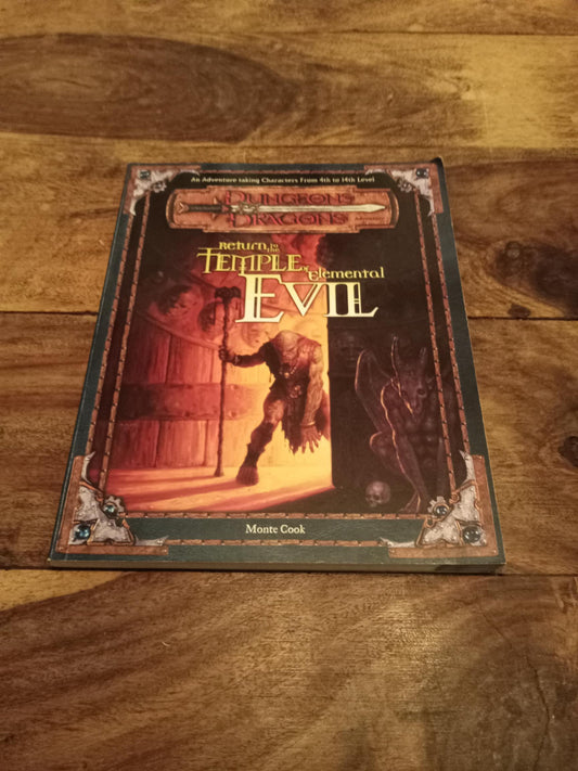Dungeons & Dragons Return to the Temple of Elemental Evil With Map