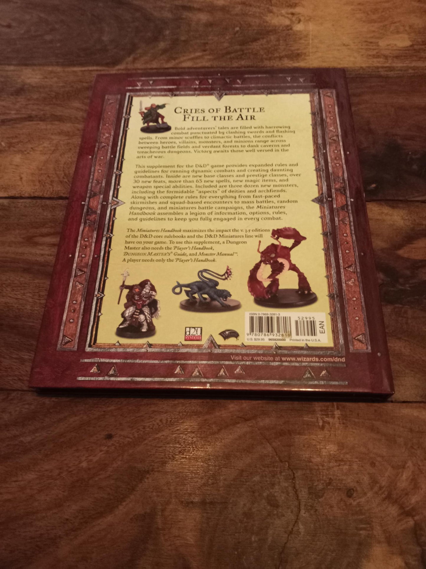 Dungeons and Dragons Miniatures Handbook Wizards of the Coast 2003