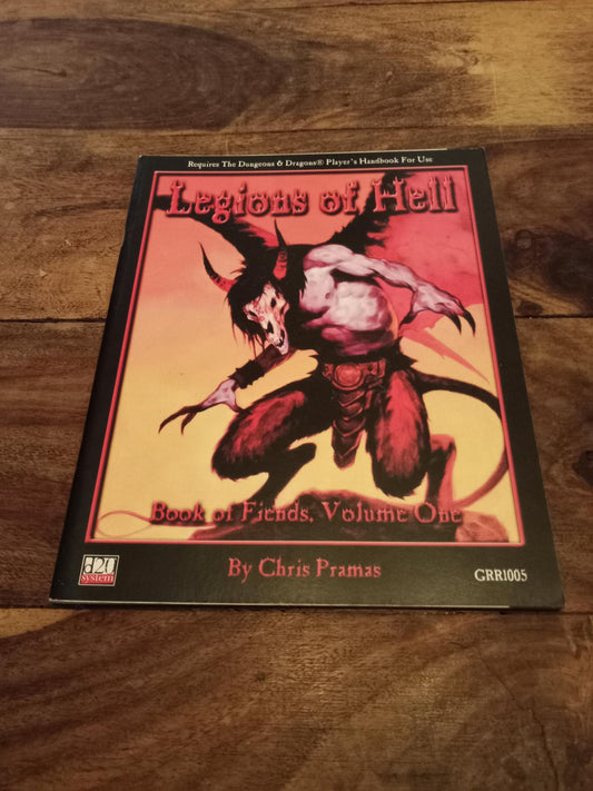Legions of Hell Book of Fiends #1 d20 Green Ronin Publishing 2001