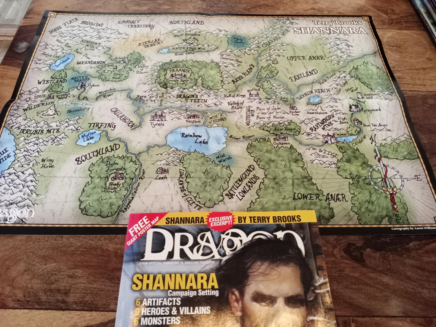 Dragon Magazine #286 With Poster Map August 2001 TSR AD&D