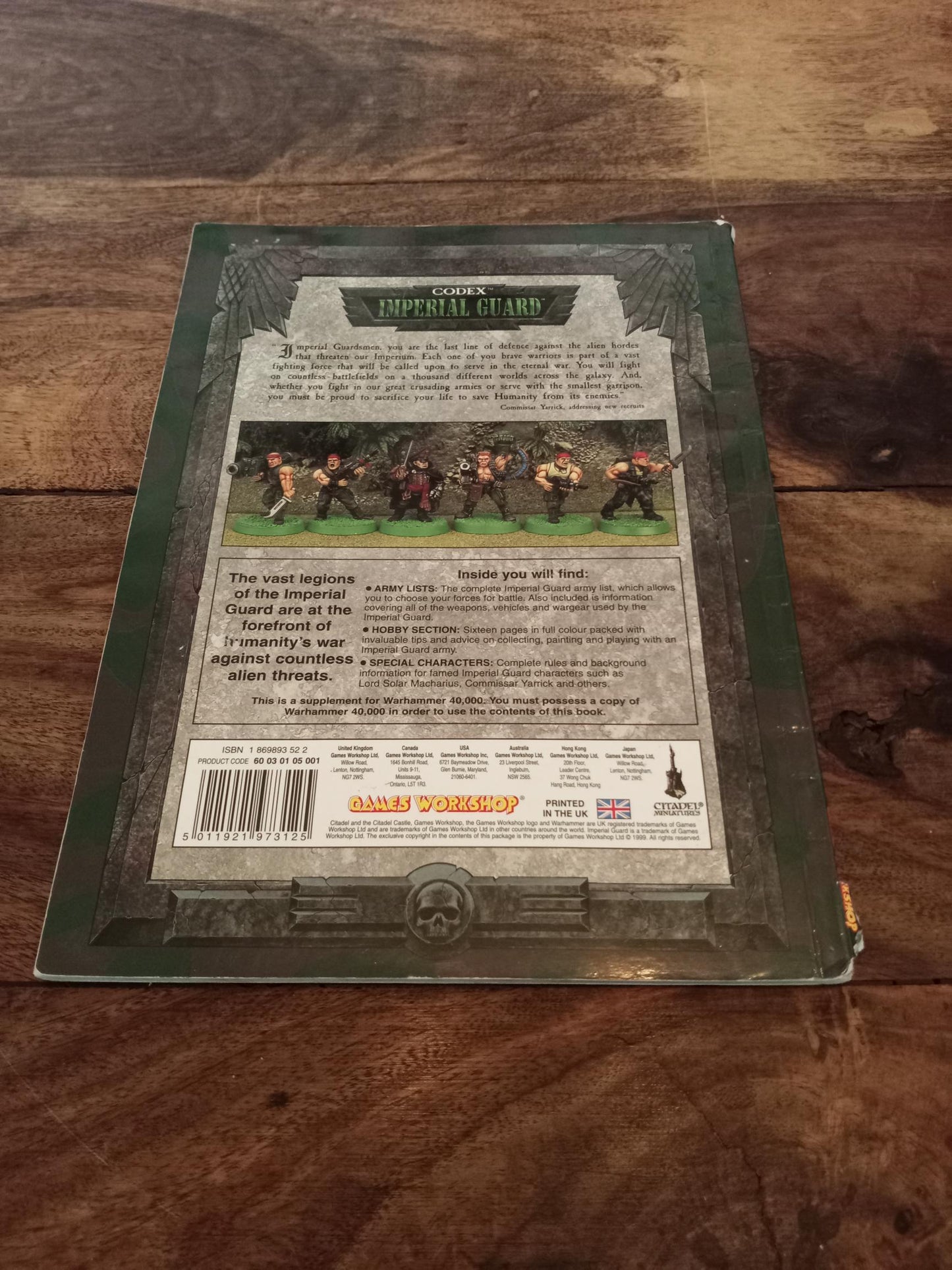 Warhammer 40K Imperial Guard Codex 1999