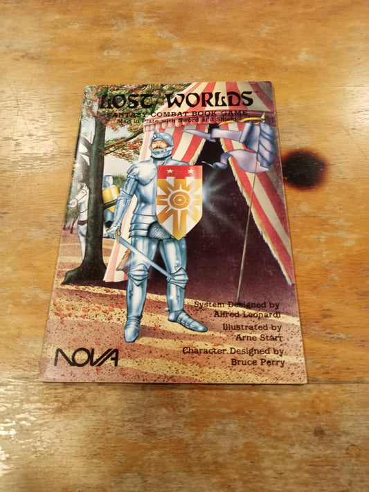 Lost Worlds Man in Plate with Sword and Shield NOVA 1985