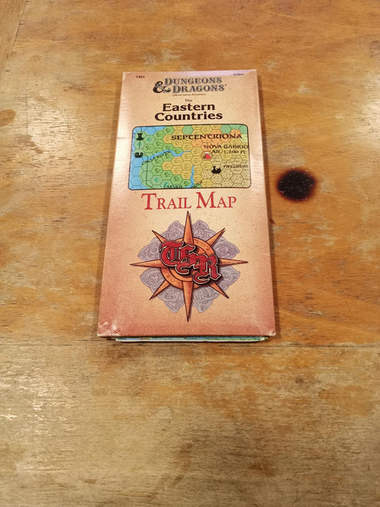 The Eastern Countries Trail Map Dungeons & Dragons TSR 9404 TM2 D&D 1989
