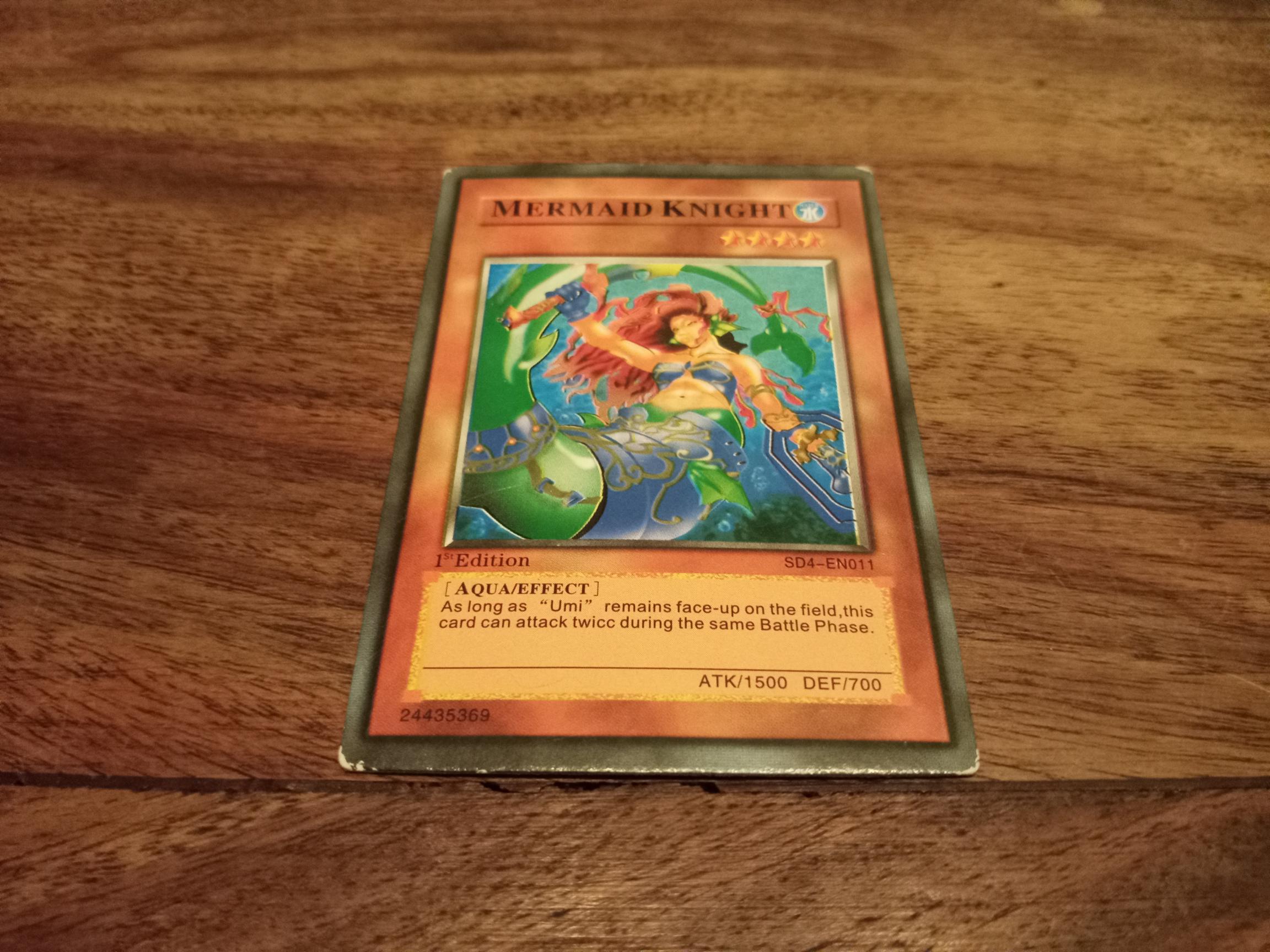 Mermaid Knight Remy Yu-Gi-Oh! Mermaid Knight SD4-EN011 – AllRoleplaying.com