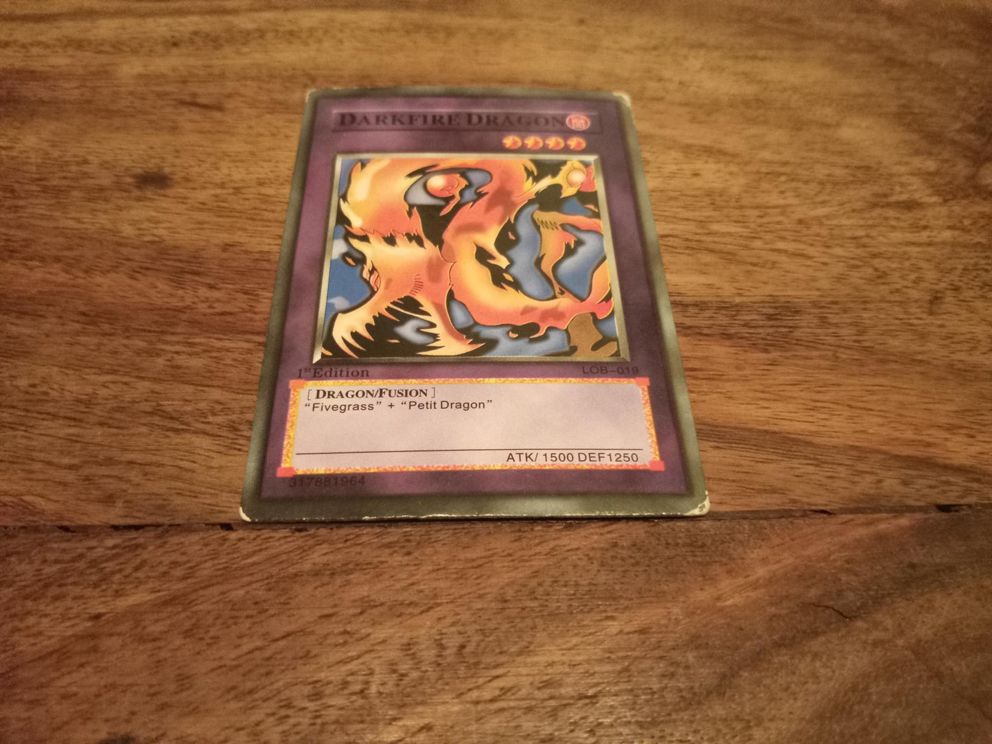 Yu-Gi-Oh! Darkfire Dragon LOB-019