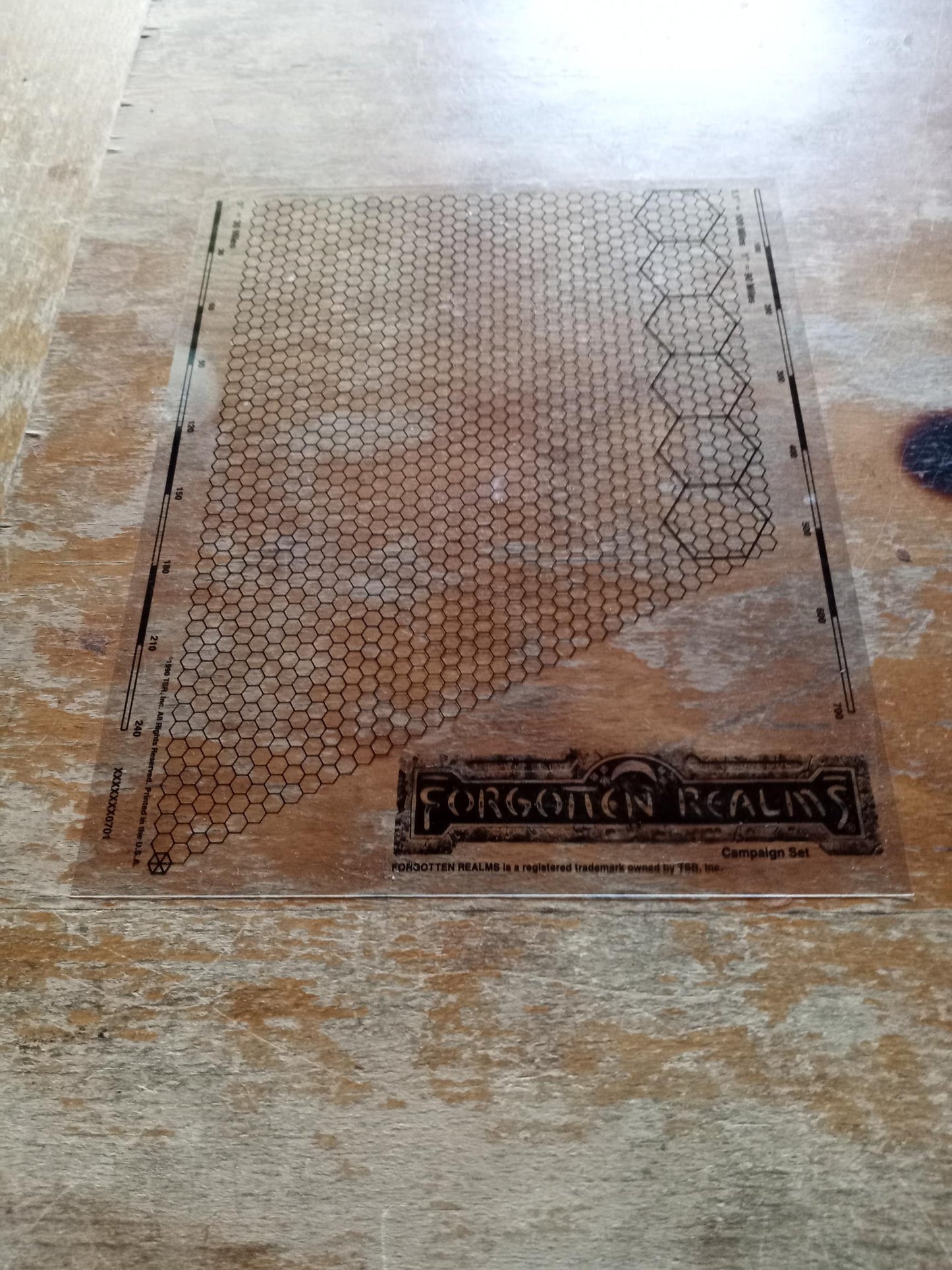 Forgotten Realms Hex overlays - Campaign Set Box TSR 1987