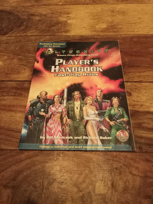 Alternity Player's Handbook/Game Master Guide Exclusive Preview TSR 1998