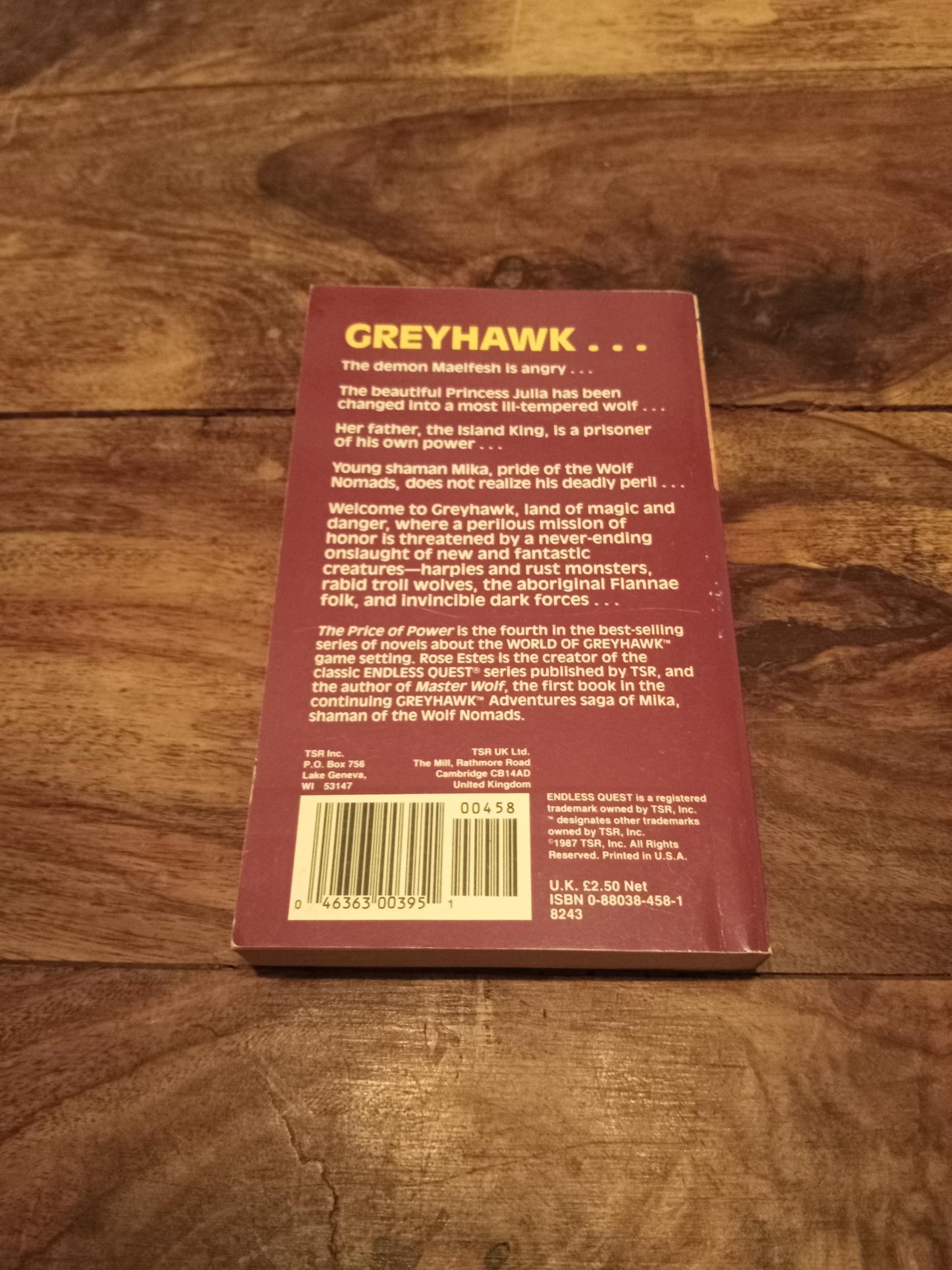 Greyhawk Adventures #4 The Price of Power TSR 1987