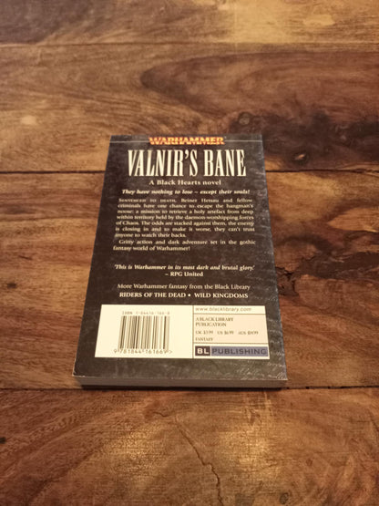 Warhammer Fantasy Valnir's Bane Blackhearts #1 Nathan Long Black Library 2004