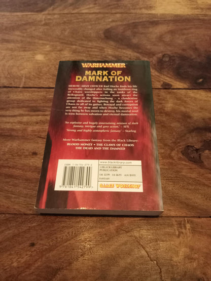 Warhammer Fantasy Mark of Damnation James Wallis Black Library 2003