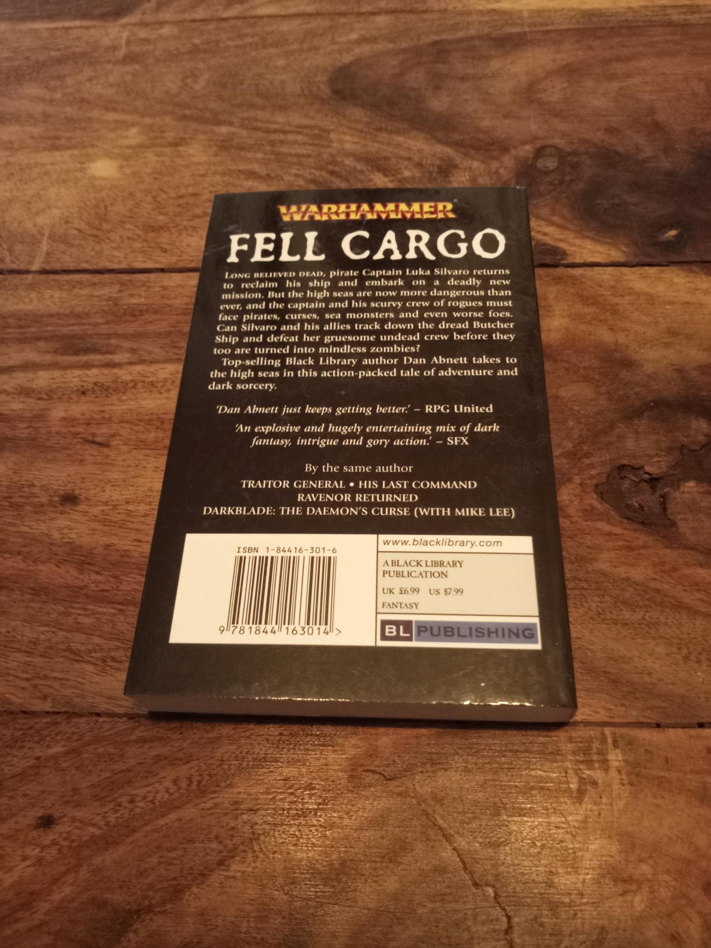 Warhammer Fantasy Fell Cargo Dan Abnett Black Library 2006