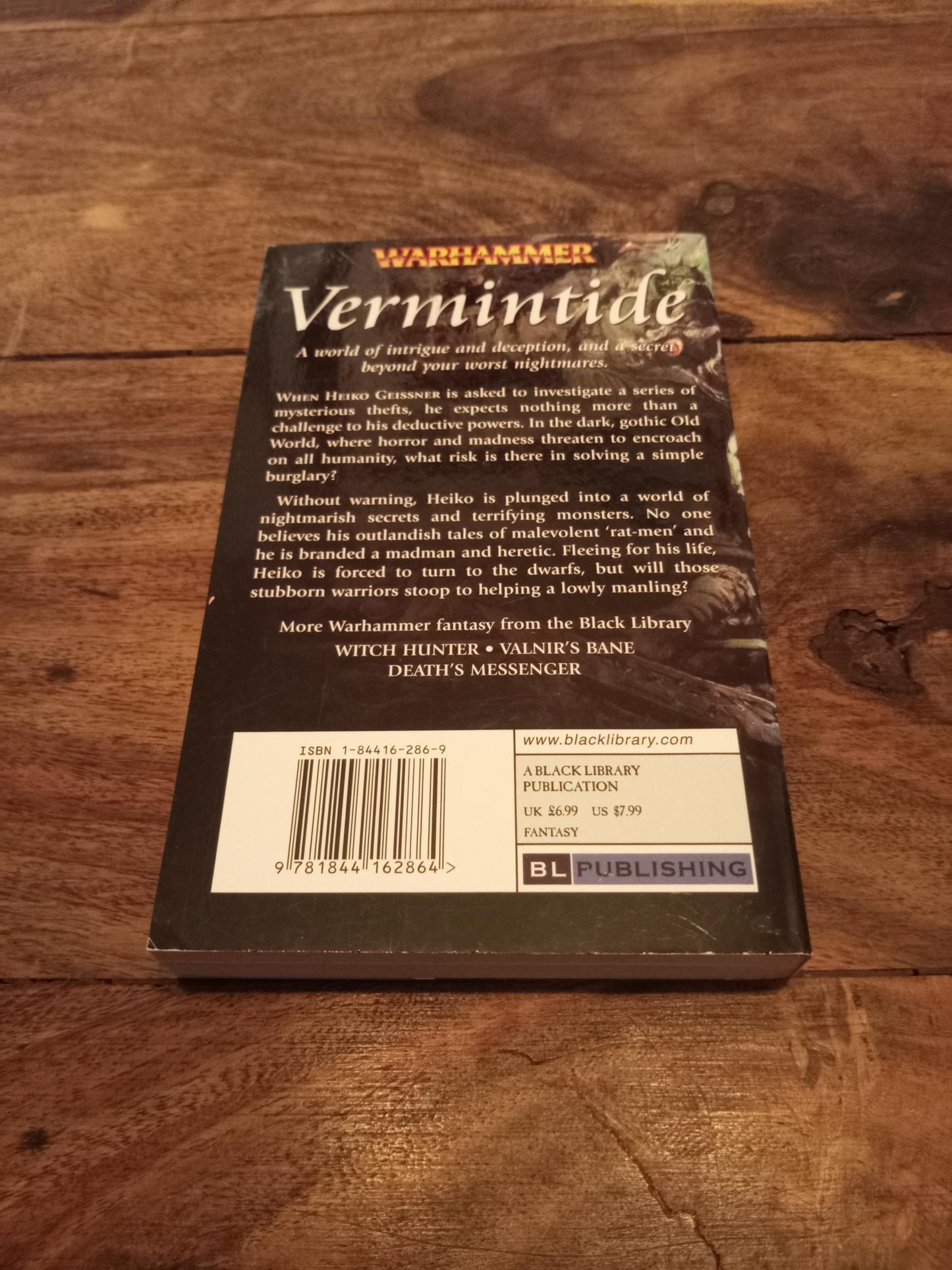 Warhammer Fantasy Vermintide Bruno Lee Black Library 2006