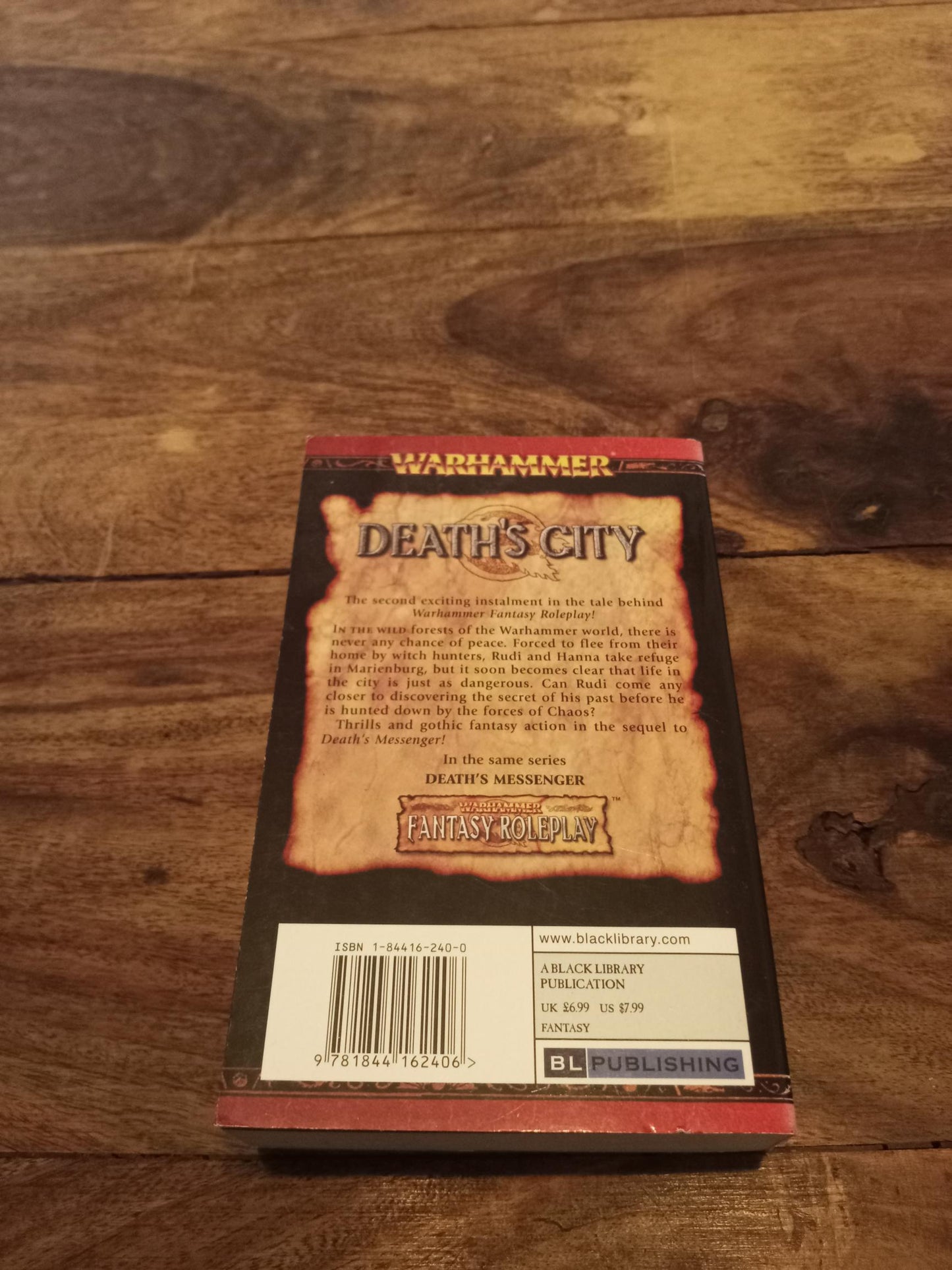 Warhammer Fantasy Death's City Sandy Mitchell Black Library 2005