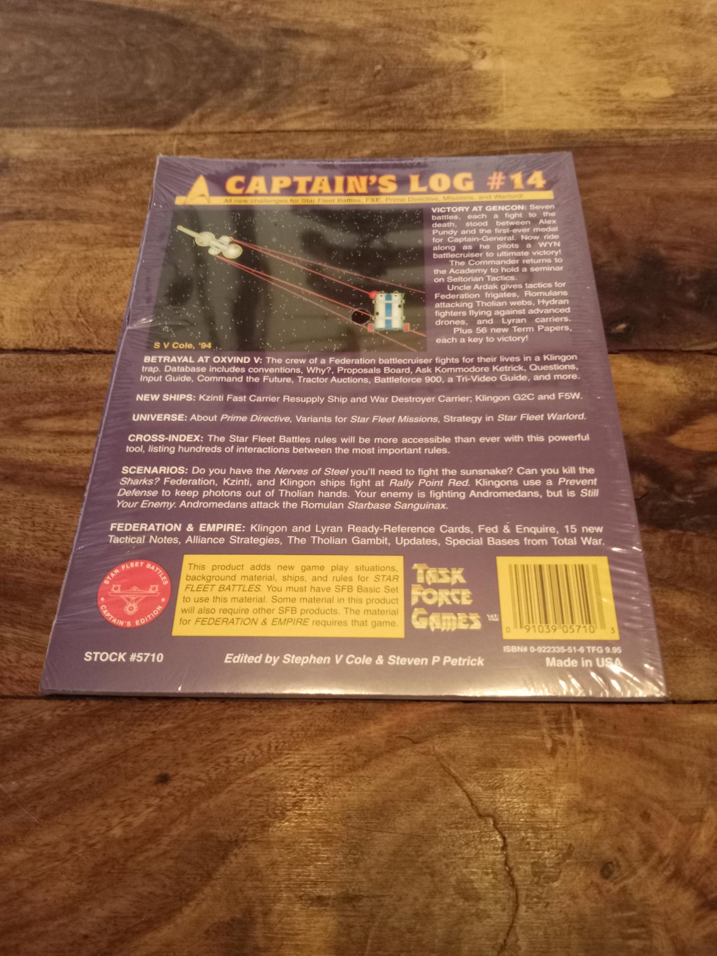 Star Fleet Battles Captain's Log #14 Betrayal at Oxvind V NEW Task Force Games 1994