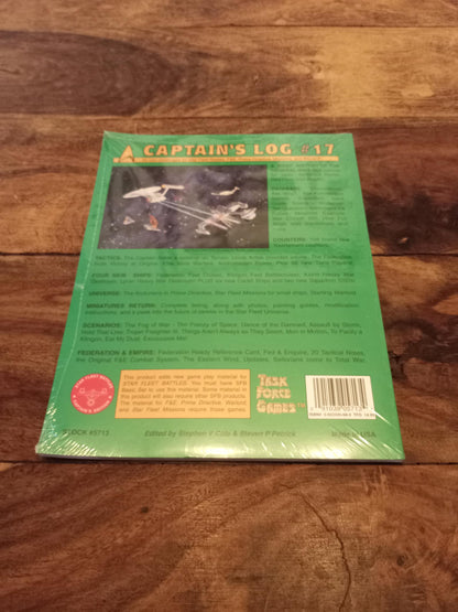 Star Fleet Battles Captain's Log #17 A Brief History of the General War NEW Task Force Games 1995