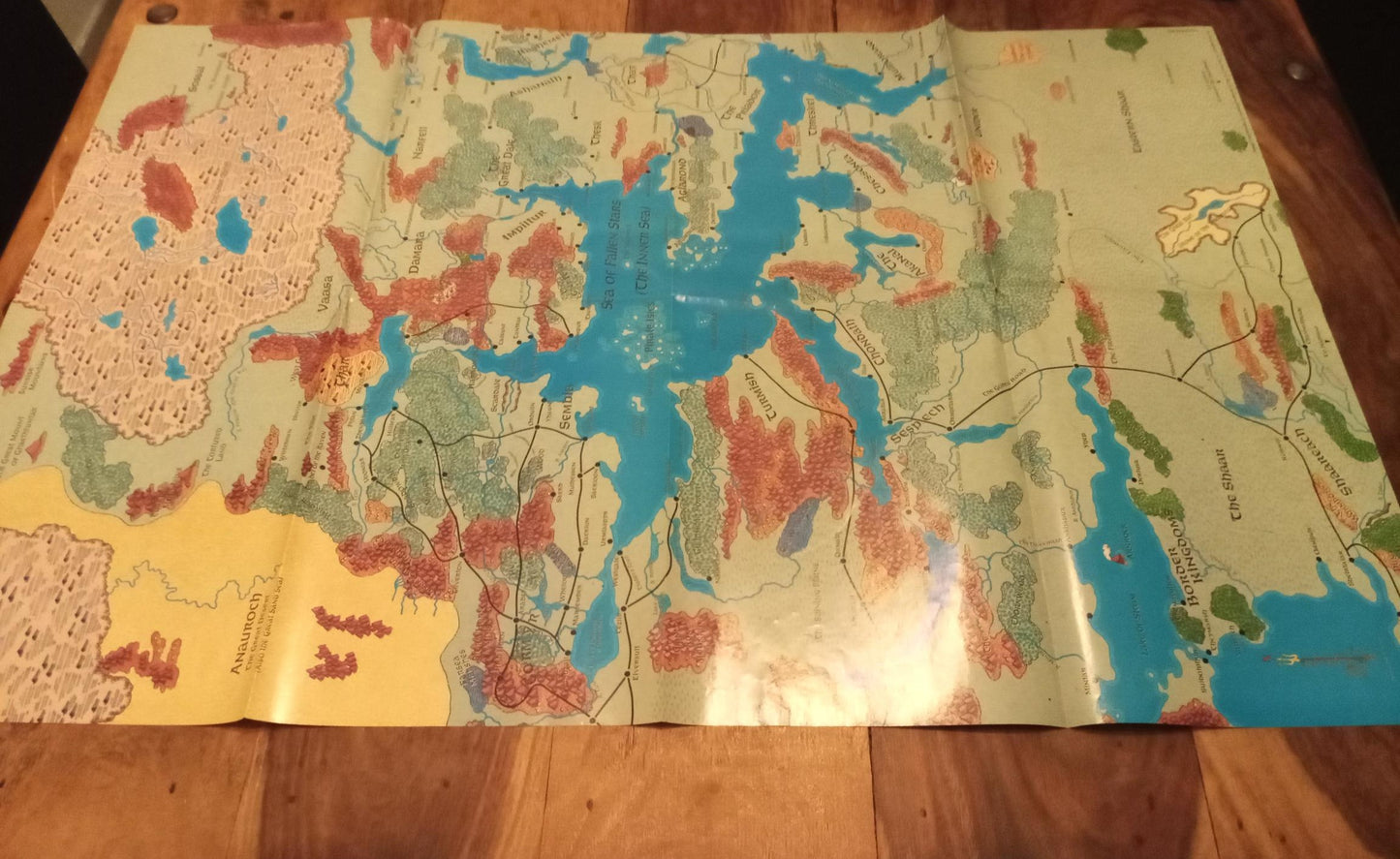 Forgotten Realms Campaign Setting Poster Map TSR 1085 AD&D 1993