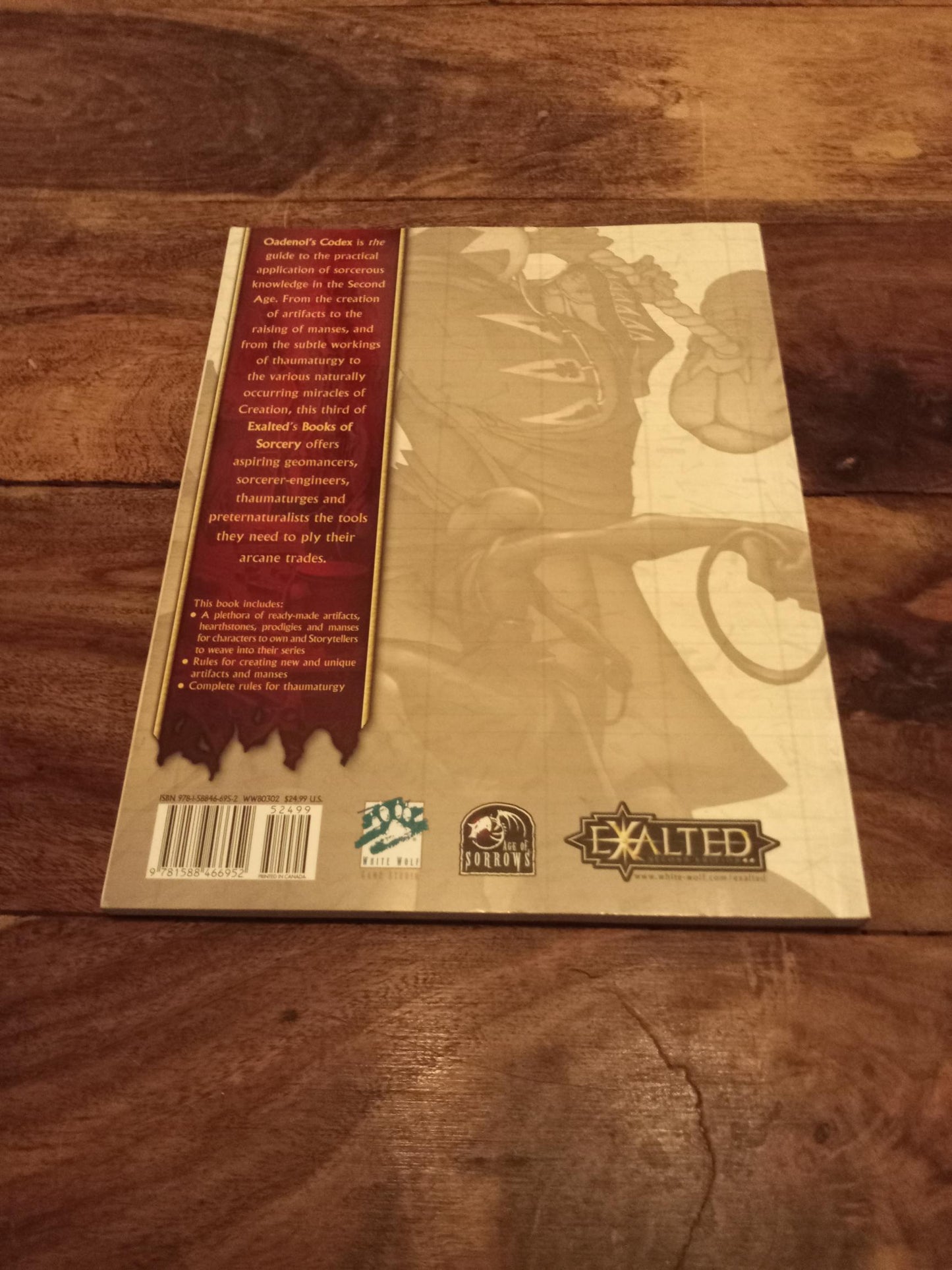 Exalted Oadenol's Codex Books of Sorcery #3 White Wolf 2007