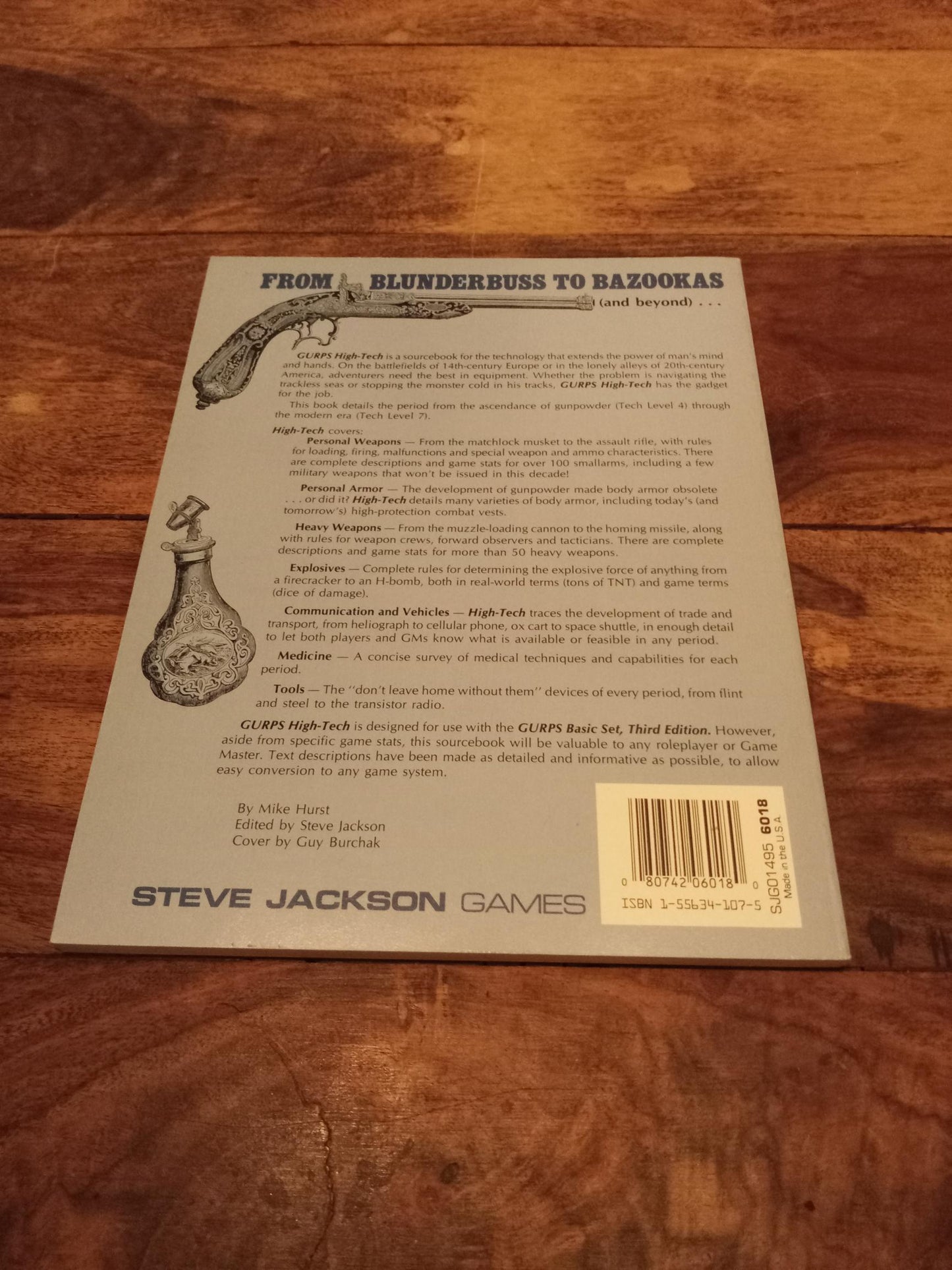 GURPS High-Tech 1st Ed Steve Jackson Games 1987