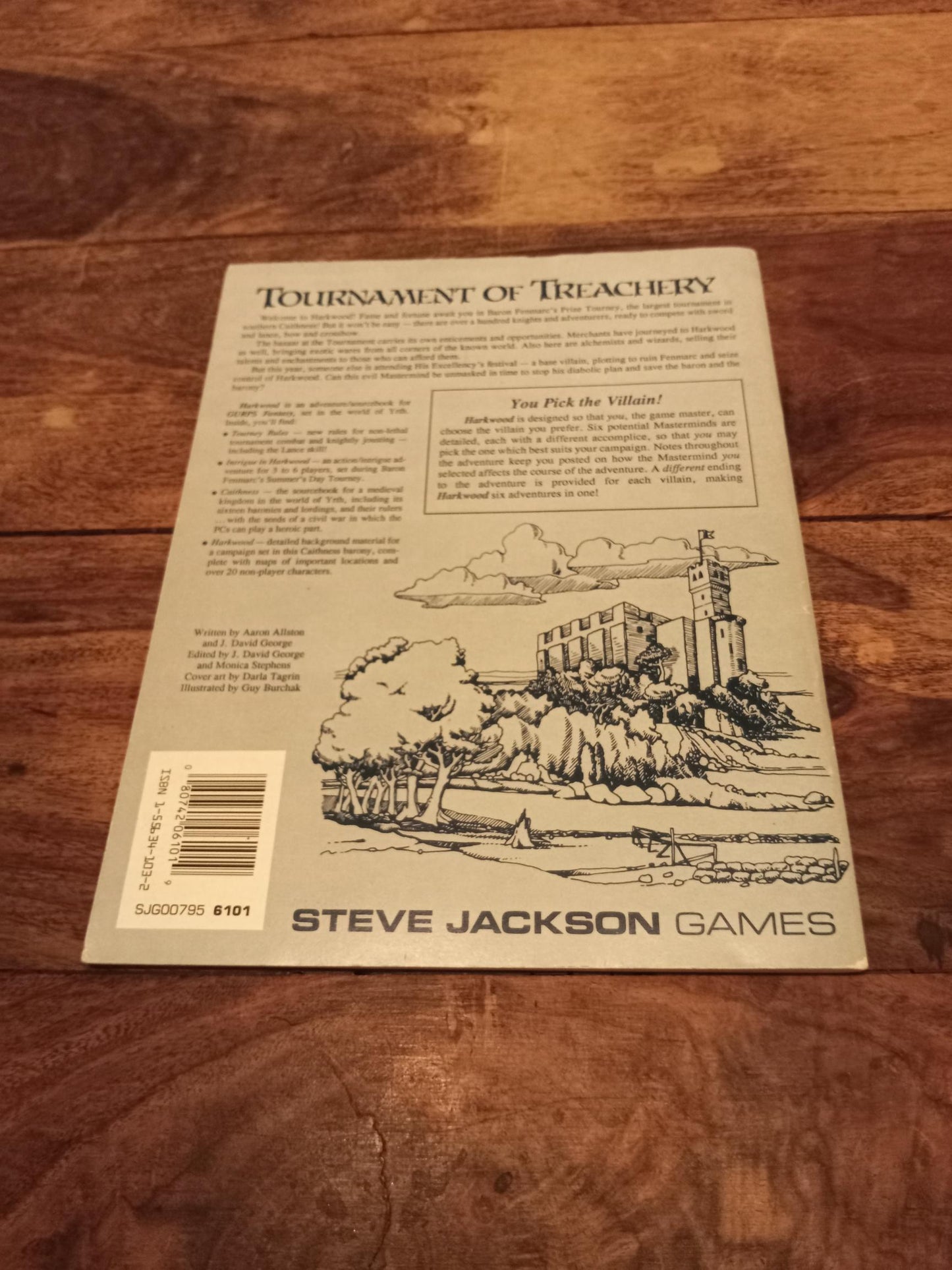 Gurps Fantasy Harkwood Steve Jackson Games 1988