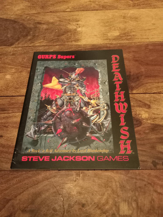 Gurps Supers Deathwish Steve Jackson Games 1989