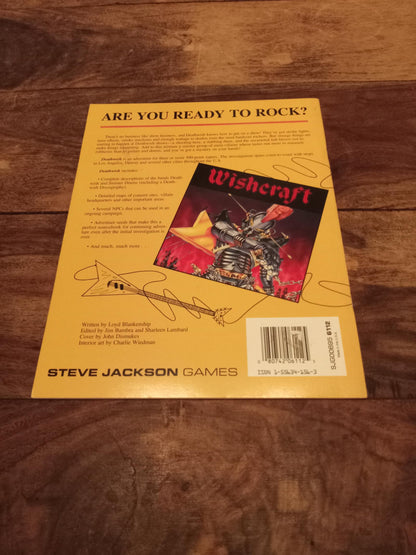 Gurps Supers Deathwish Steve Jackson Games 1989