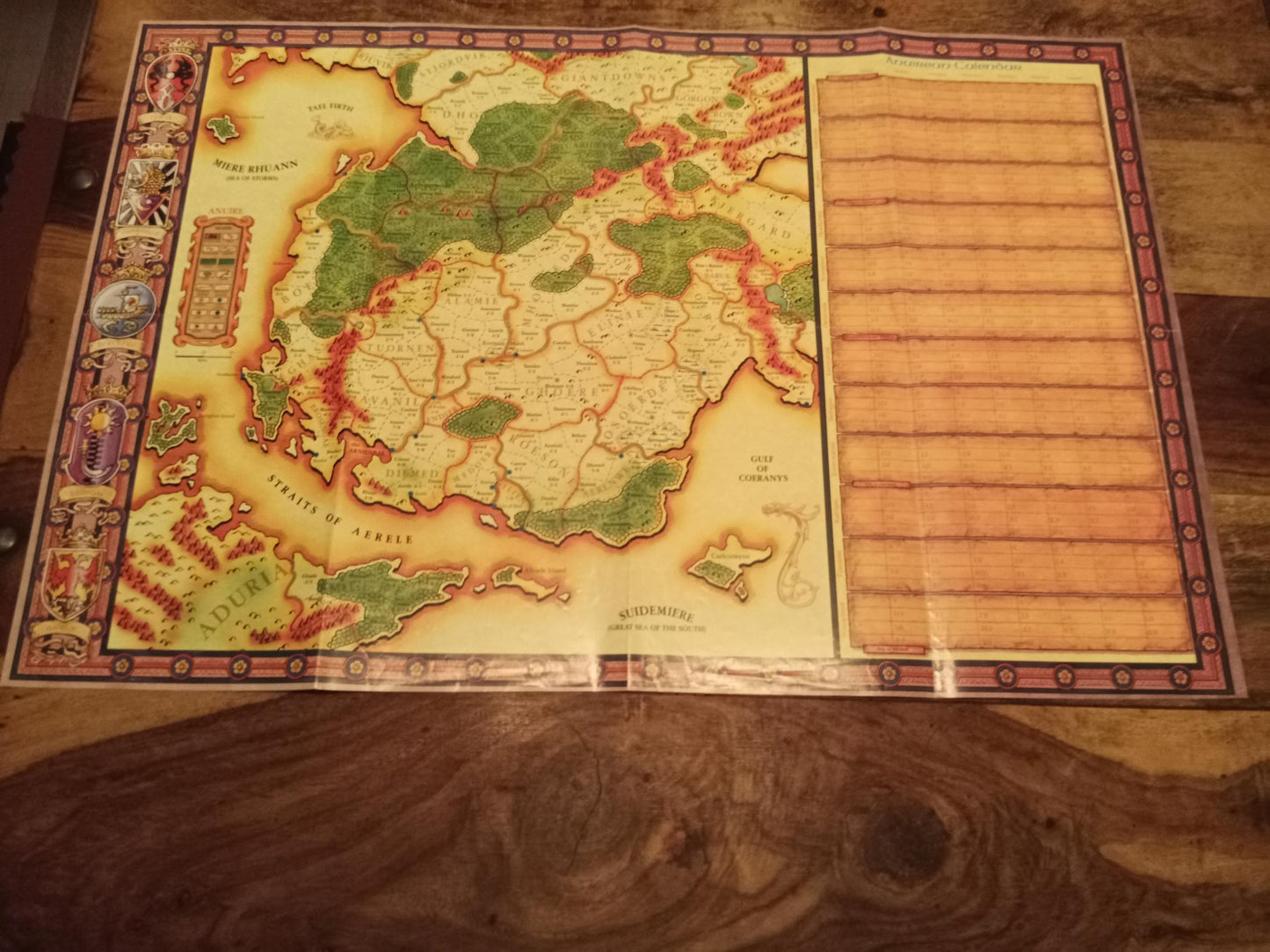 Birthright Campaign Setting Map TSR 3100 AD&D 1995