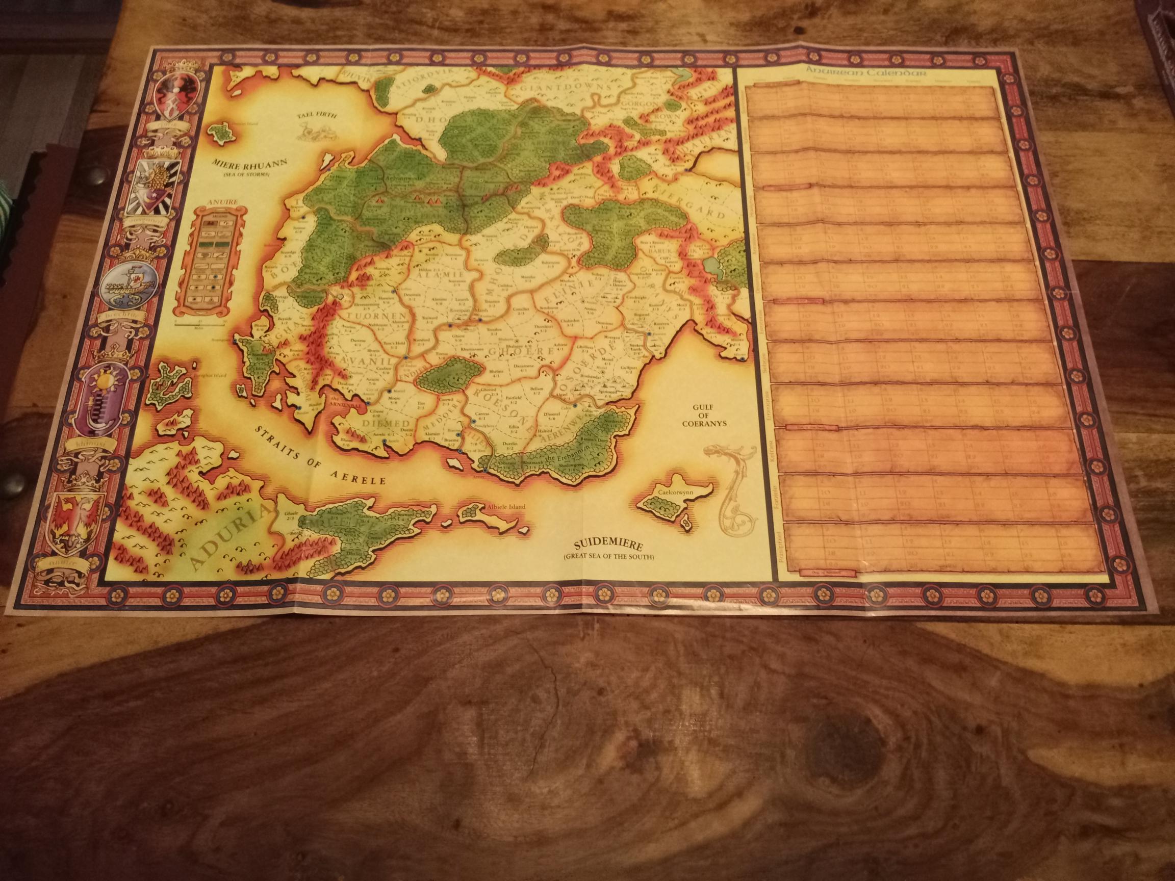 Birthright Campaign Setting Map TSR 3100 AD&D 1995 – AllRoleplaying.com