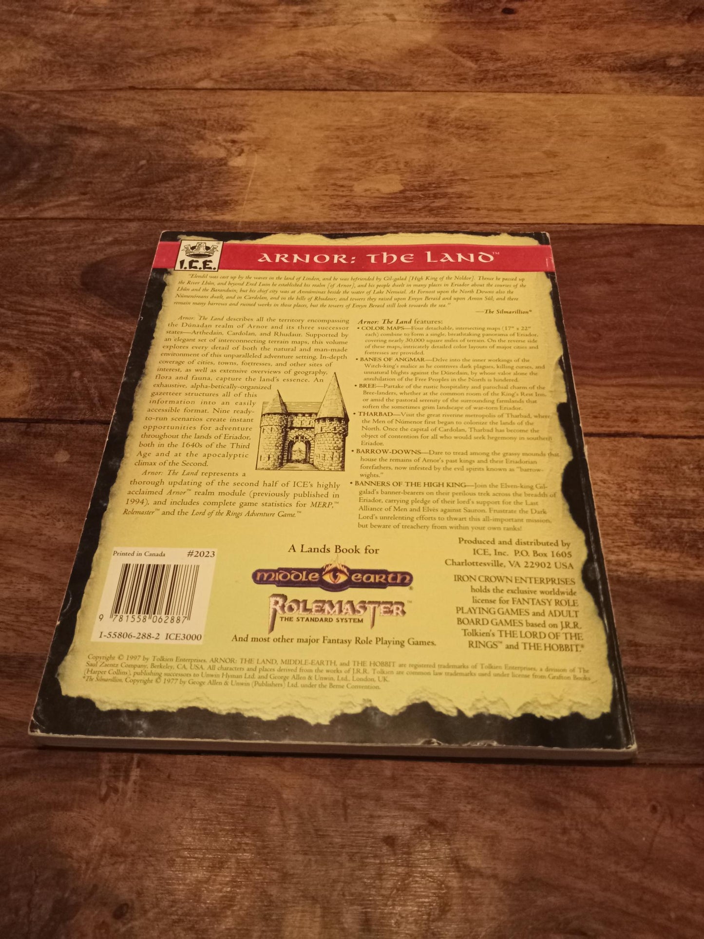 Middle-Earth Arnor: The Land Middle-Earth Role Playing 2nd ed I.C.E. MERP 1997