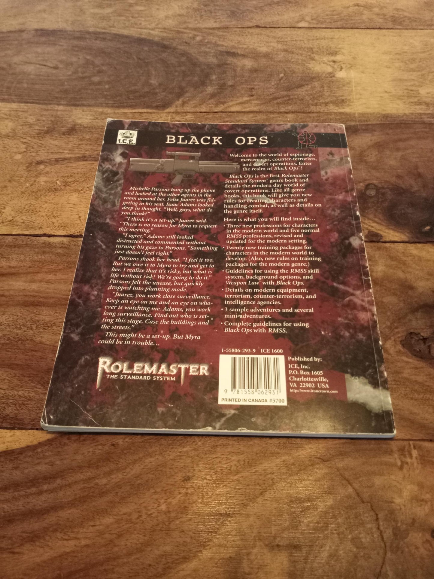 Rolemaster 3rd Ed Black Ops I.C.E. 1997